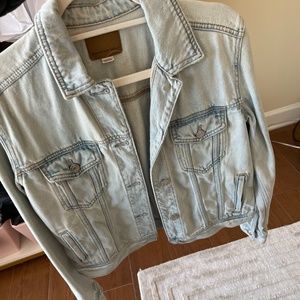 American eagle jean jacket light wash small